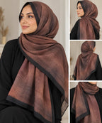 Châle Tie & Dye Brun