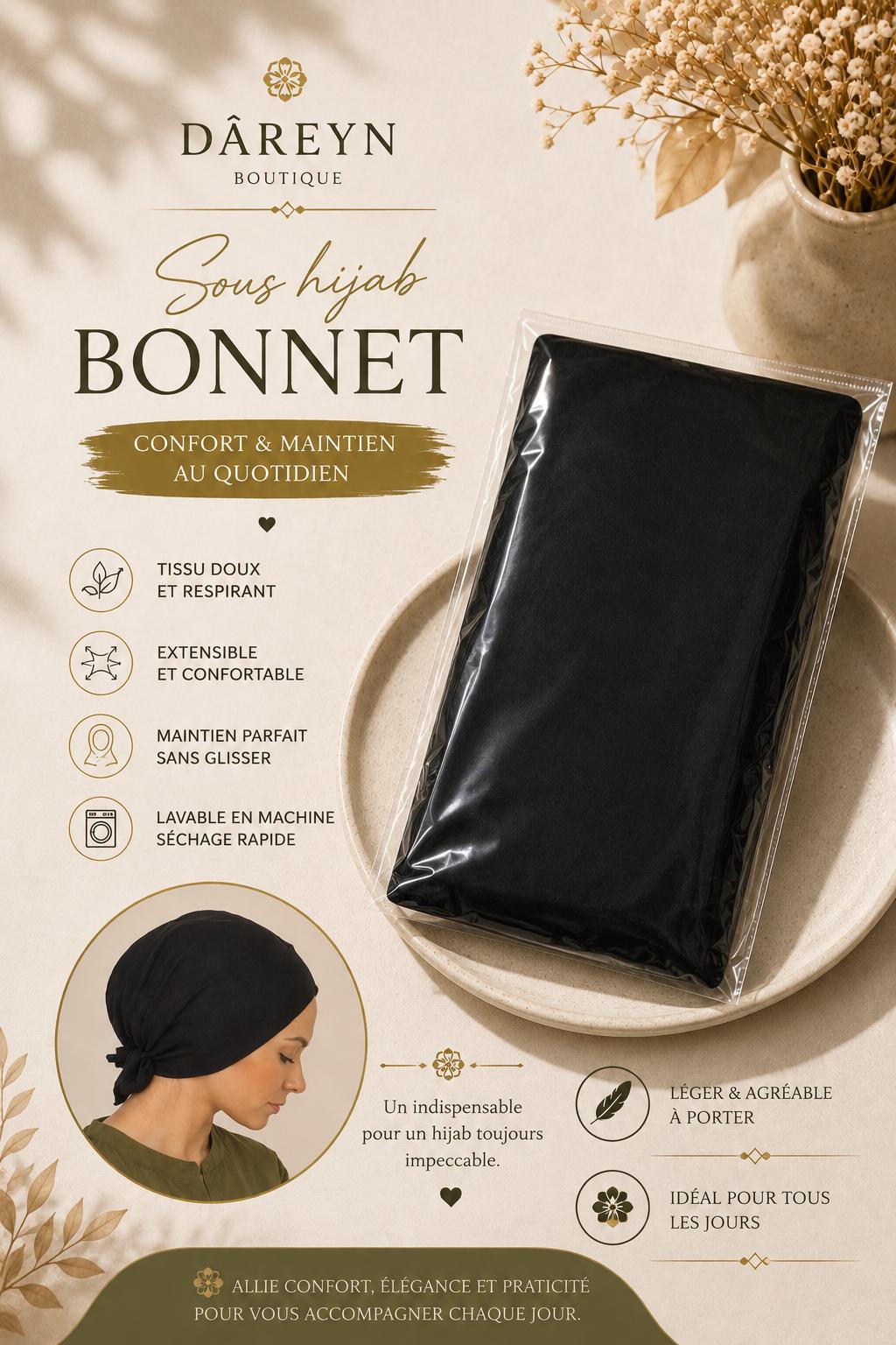 Bonnet Sous-Foulard – Maintien Parfait