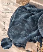 Châle fleuri léger bleu DÂREYN Boutique