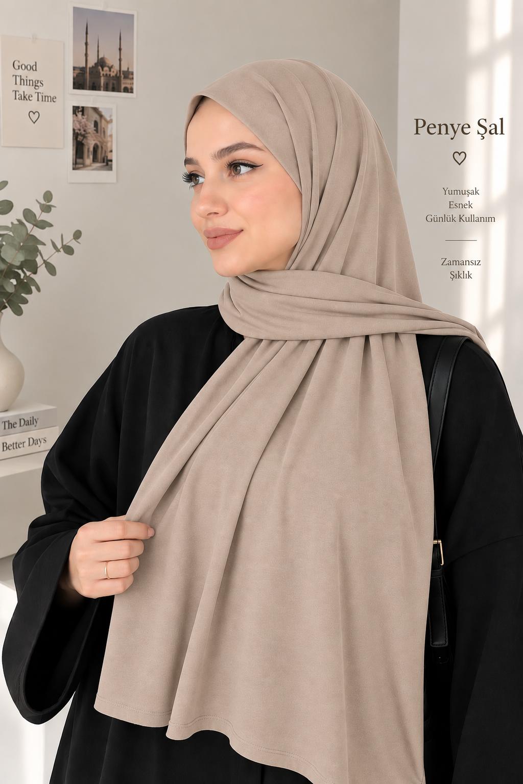 Châle Doux Stretch Beige - DÂREYN Boutique